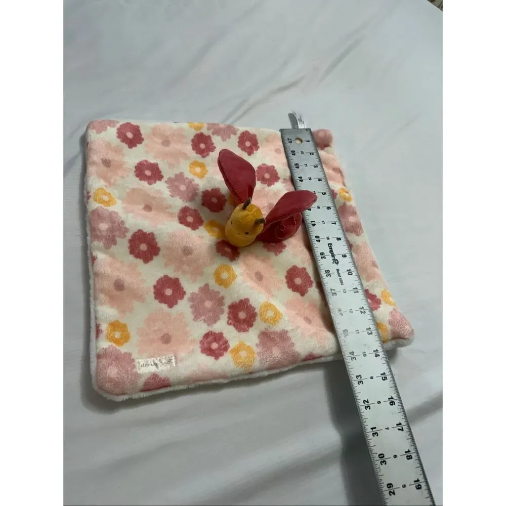 Butterfly Plush Baby Security Blanket Floral Buddy Blankie Soft Dream Gro